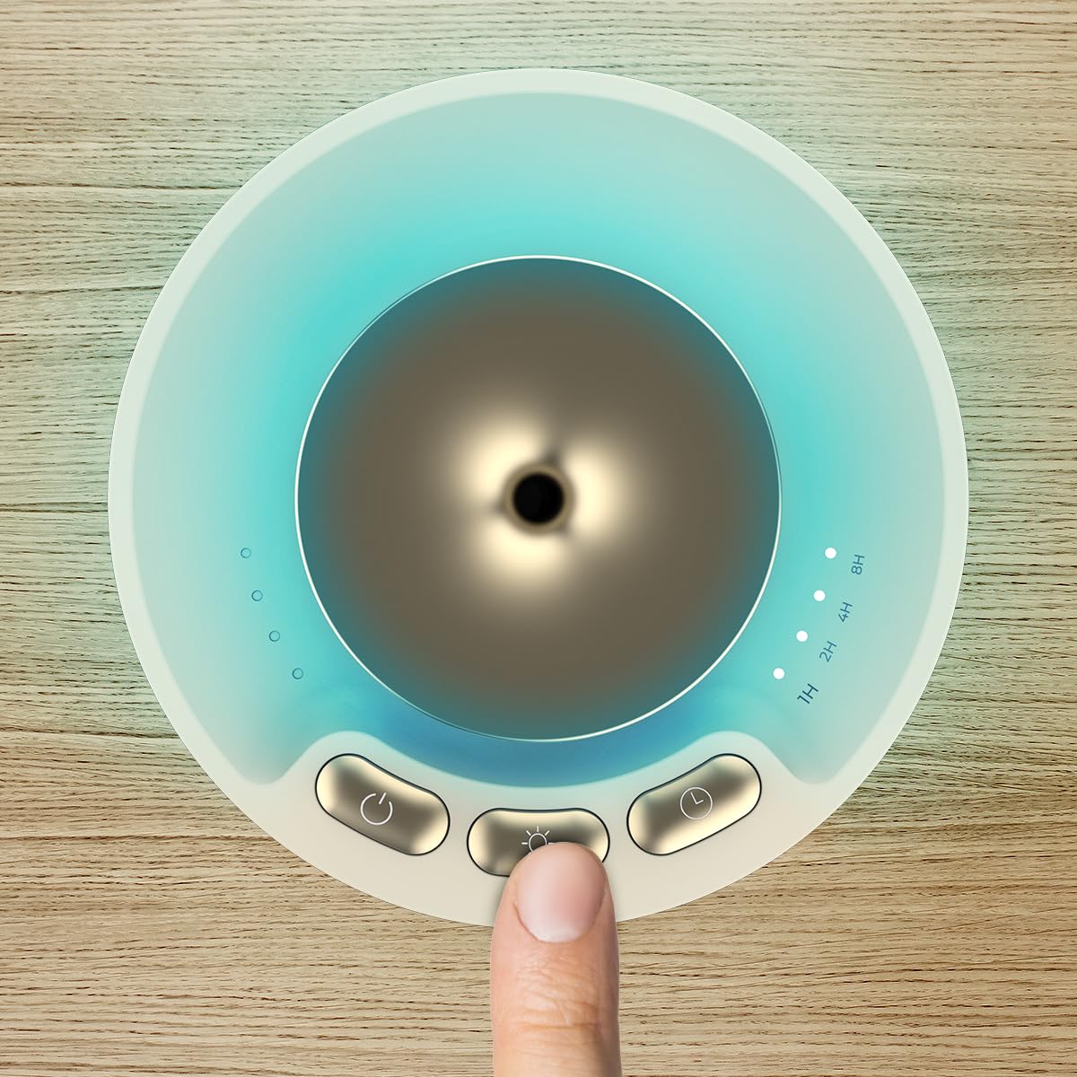 Cecotec PureAroma 3000 Sound Ultradźwiękowy nawilżacz powietrza z dyfuzorem zapachowym 10 ml, głośnik Bluetooth, bezprzewodowe ładowanie, 8h timer, 3 tryby pary, kolorowe światło LED, aromaterapia