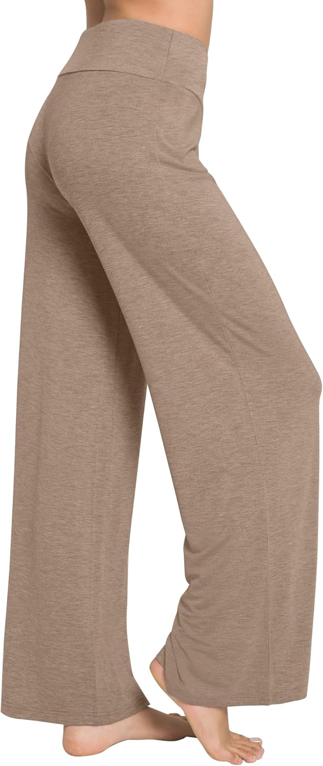 WiWi Pajama Pants for Women Bamboo Viscose Super Soft Bottoms Plus Size Cooling Wide Leg Casual Lounge Yoga Sweatpants S-4X - Image 2