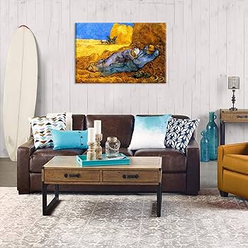 Amazon.co.jp: ゴッホ 【寝ている人】レプリカキャンバスポスター絵画