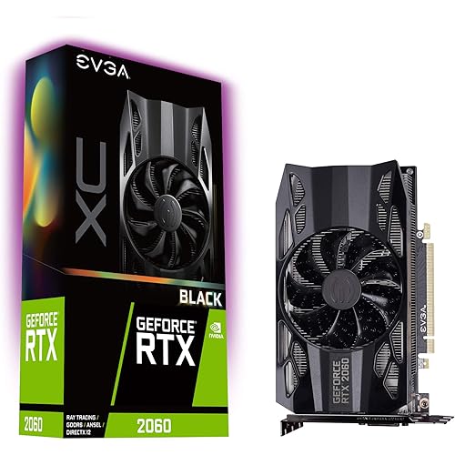 EVGA GeForce RTX 2060 XC Black Edition Gaming, 6GB GDDR6, HDB Fan Graphics Card 06G-P4-2061-KR