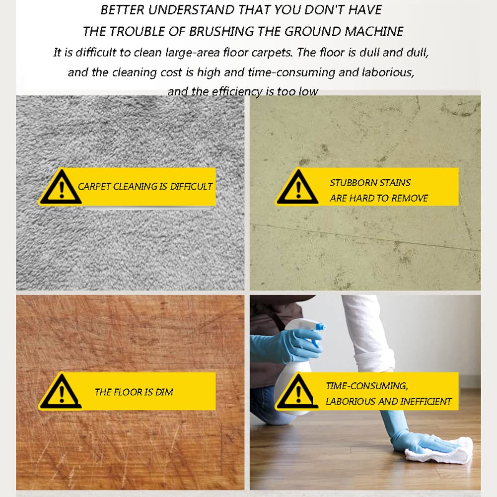 Lavadora de alfombras de 1200 W, potencia de 1750 rpm, cepillos de presión, aspiradora elástica de aire para limpieza resistente en hoteles y fábricas