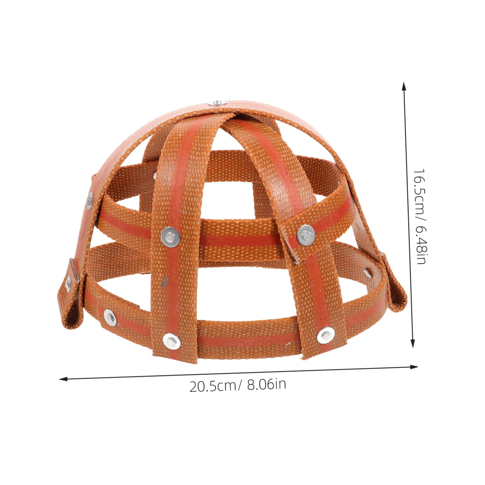 HOLIDYOYO Leather Horse Muzzle Farm Muzzle for Cattle Breathable Mask DIY Fit Accessory