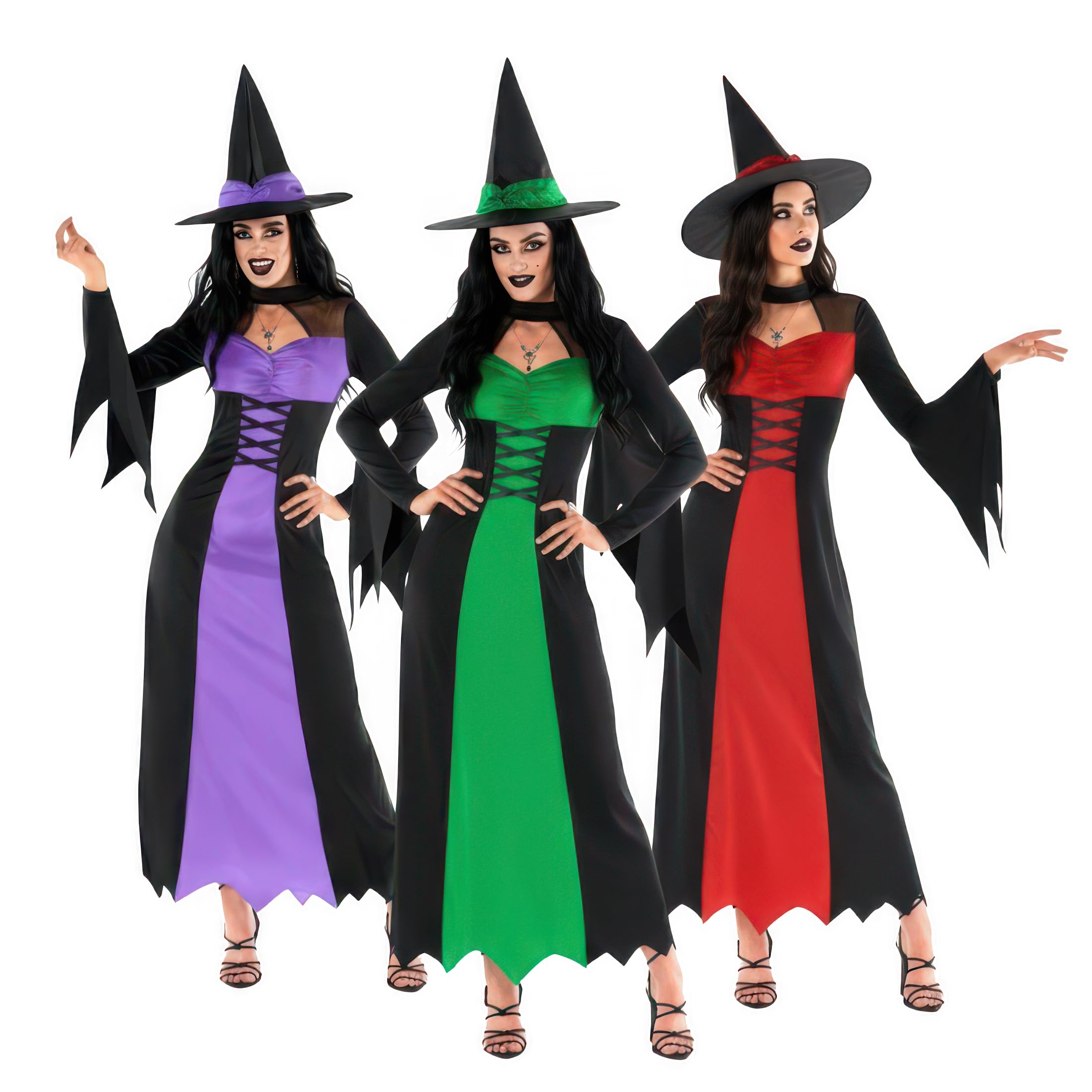 Morph Purple Witch Costume for Women  Adult Halloween Witch Dress, Outfit,  and Accessories for Spooky Celebrations, 3X-Large  TopToy USA