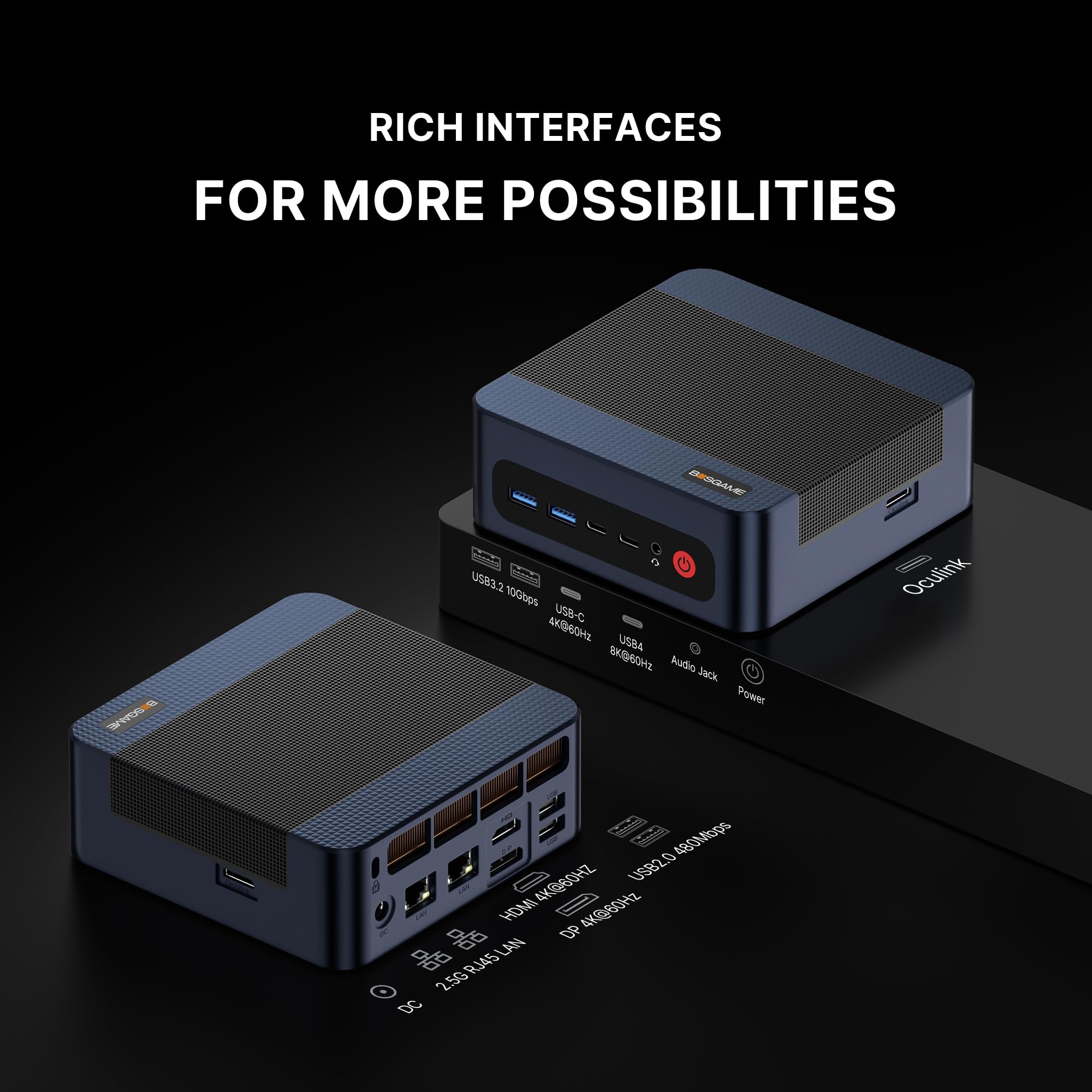 Amazon.com: BOSGAME M4 Plus Mini PC Gaming, AMD Ryzen 9 7940HS (up