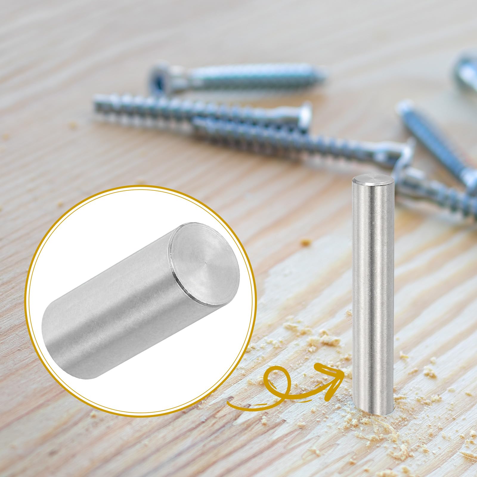 PATIKIL 12mm x 30mm Dowel Pin Stainless Steel - Image 4
