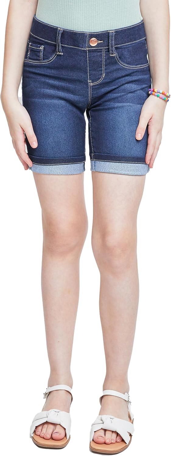 YMI Girls Girls Essential Cuffed Pull-on BermudaBermuda Shorts