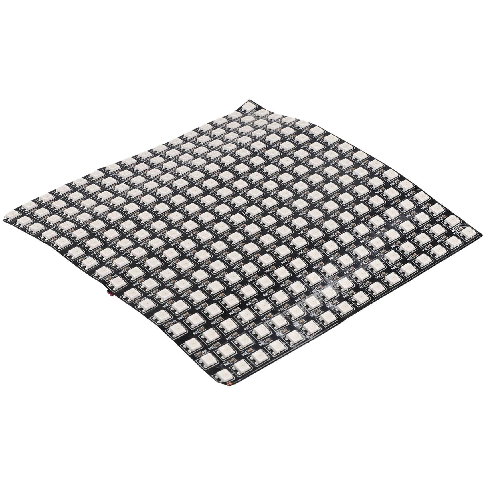 10X Pannello Matrice LED RGB WS2812 Indirizzabile Individualmente Flessibile per Display Video, DC5V (16x16)