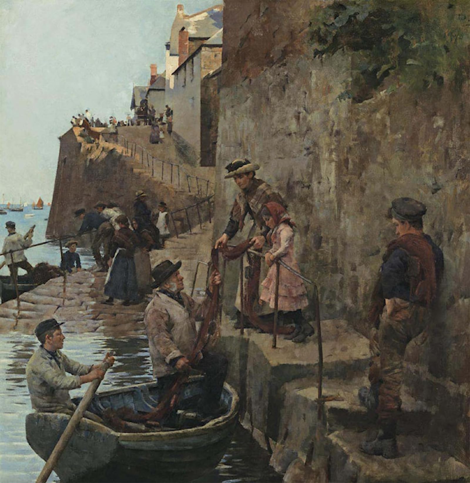 SERENDIPITP Vintage Picture Print on Canvas Wall Art Poster lo Slip Stanhope Alexander Forbes Artwork Print Poster for Wall Decor 60x90cm