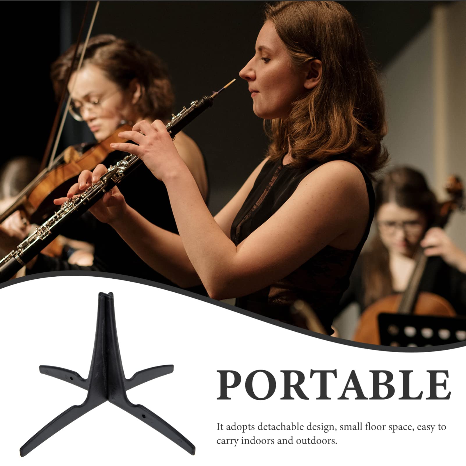 ABOOFAN 5 Soportes Portátiles Para Clarinete Y Oboe De Plástico Resistente Para Instrumentos De Viento.