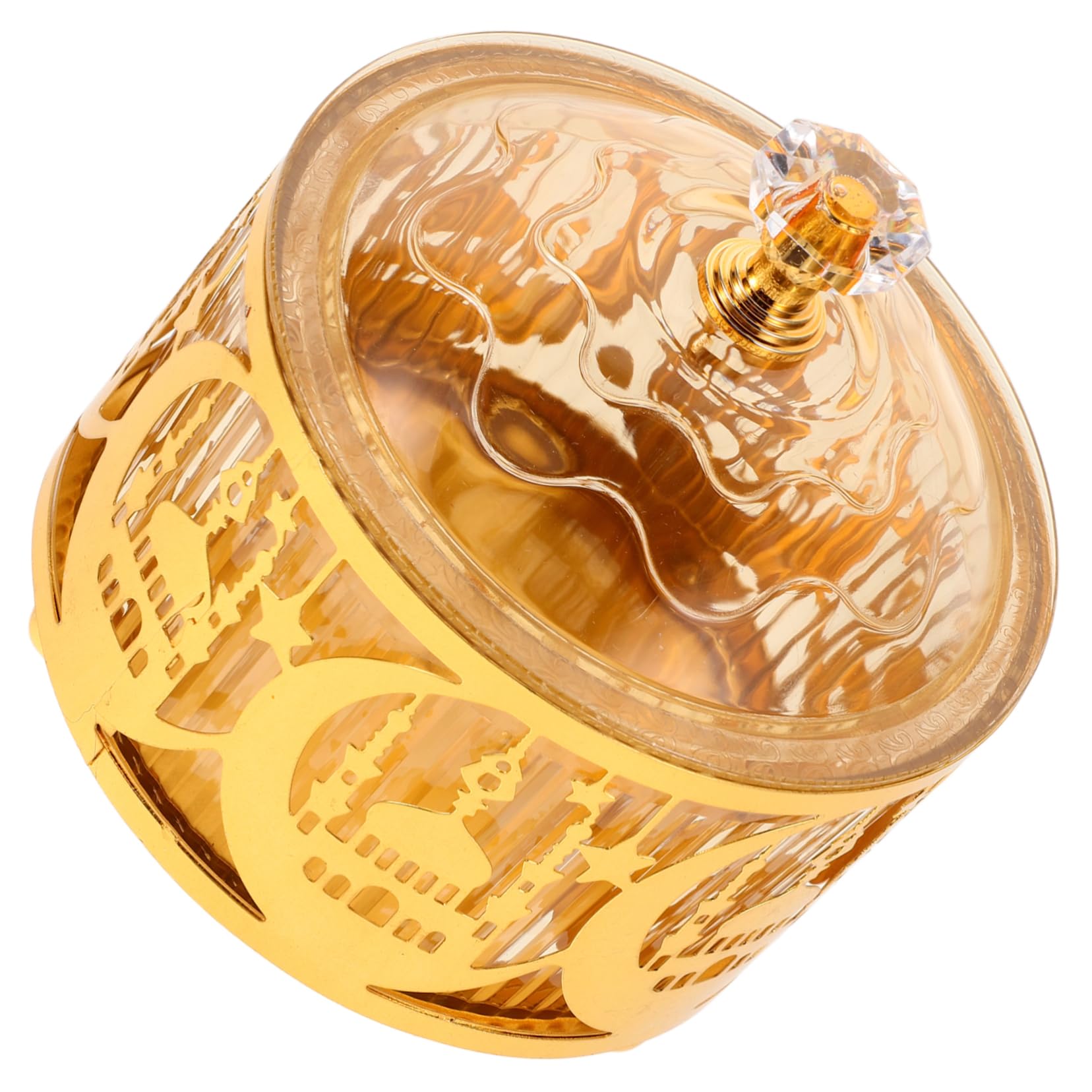 GRADENEVE Eid -adha Candy Tray Fruit Plate Candy Storage Container Candy Wrapping Boxes Boxes Jewelry Tray Jewelry Keepsake Boxes Candy Serving Party Favor Boxes Eid Tray Metal Golden