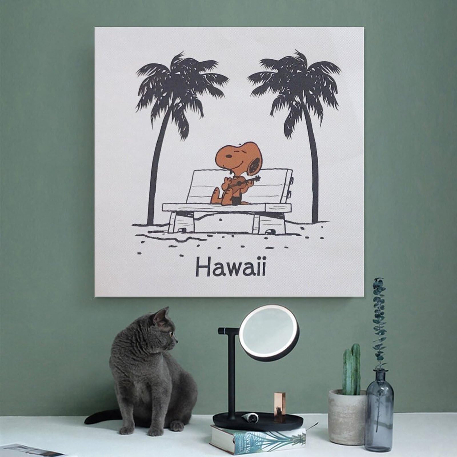 スヌーピー　ハワイ グラフィックアート　絵画 Amazon.co.jp: ピーナッツ スヌーピー ハワイ アートパネル ポスター 2