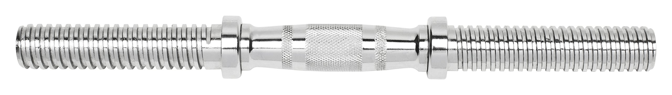 Bad Company Chromowana sztanga krótka z obrotowymi, ergonomicznymi uchwytami z nakrętkami gwiazdowymi 30/31 mm I 2 sztuki - 36 cm