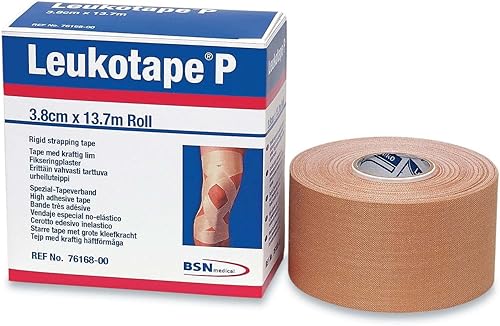 Miniatura 2 de Leukotape P Sports Tape Tan 1 1/2" x 15 Yds & Cover-Roll Adhesivo Adhesivo Fijación Apósitos 2" x 10 yardas. Paquete combinado