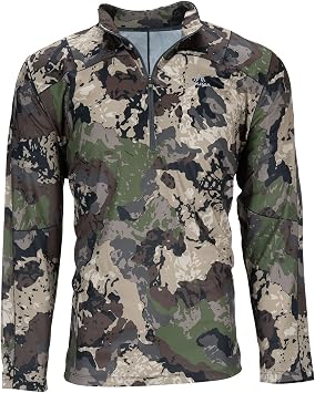 Pnuma Outdoors Renegade 1/4 Zip Pullover, Caza Camo, Breathable, Odor