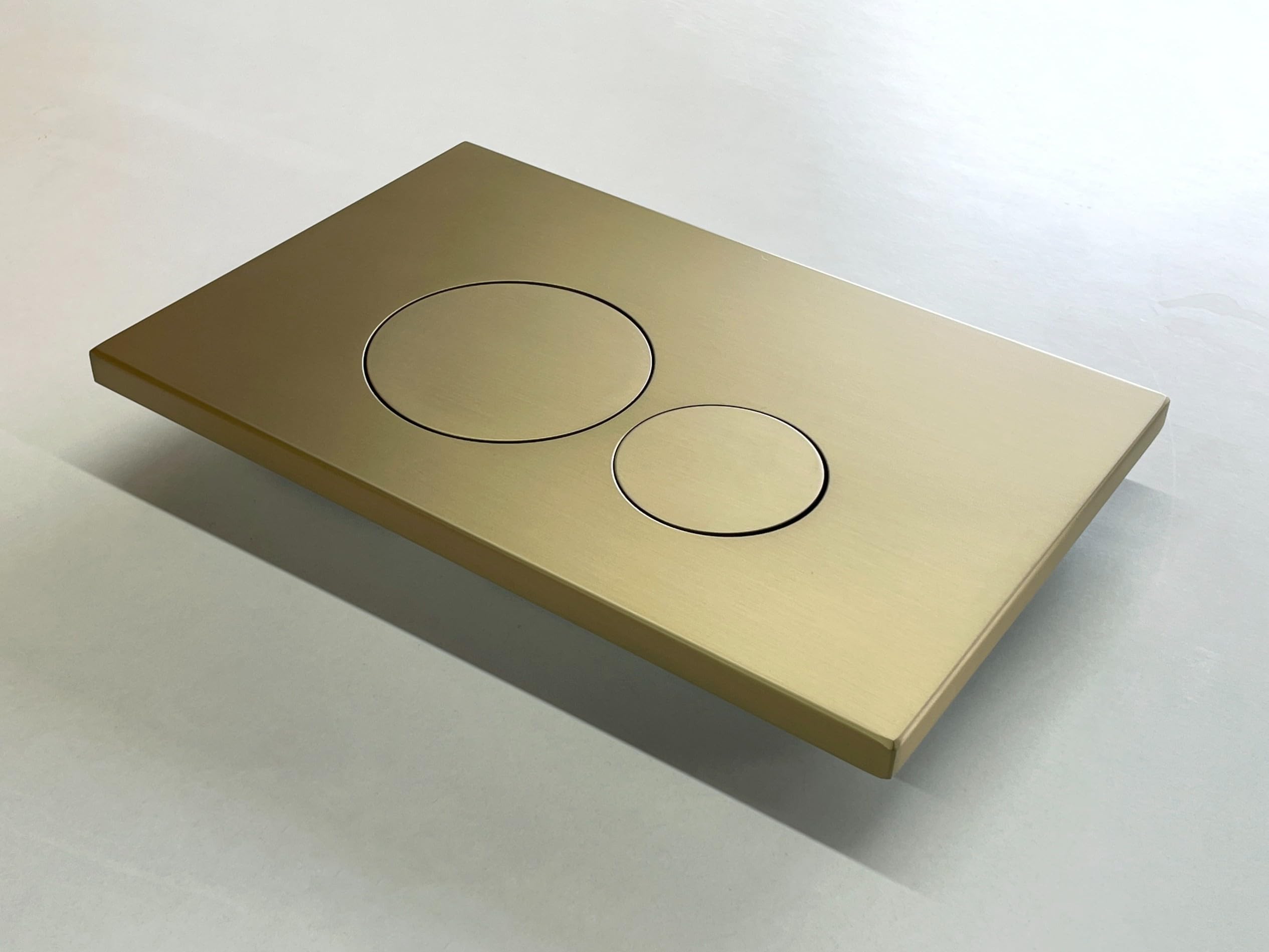 WC-Betätigungsplatte AquaUno 23,8x15,5 cm Gold gebürstet