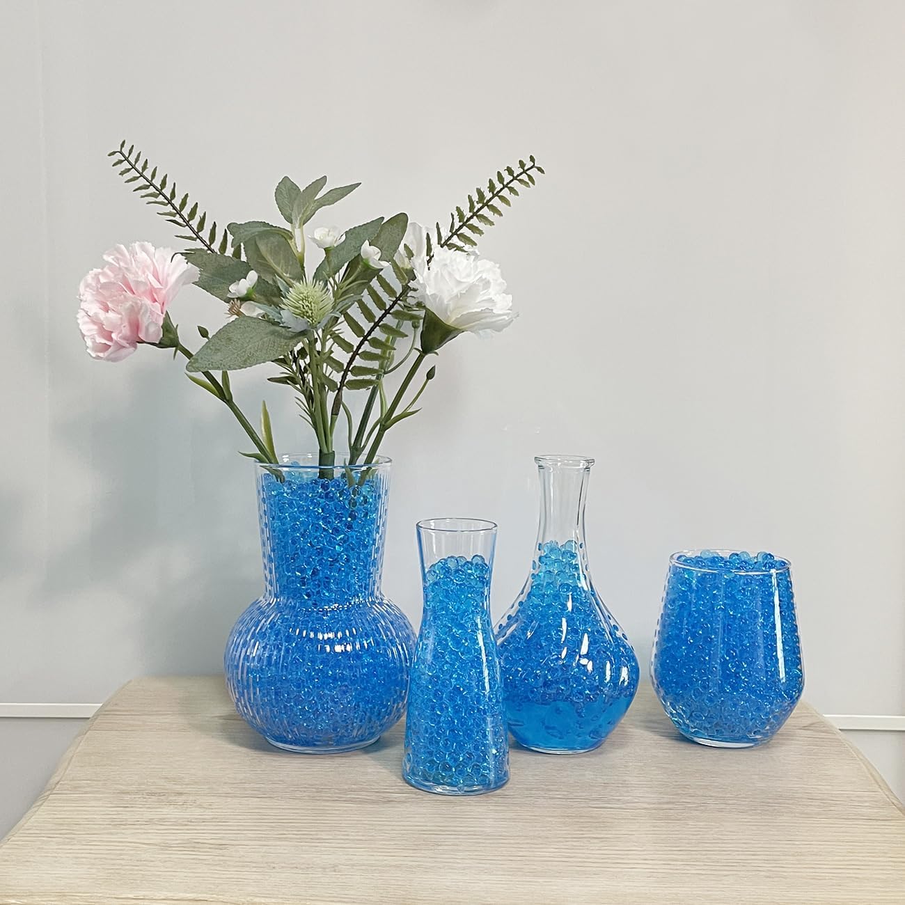 Water Beads 50000 Pcs Blue Water Gel Balls Biodegradable Beads Vase Filler Beads for Vases, Home Decor, Kitchen Decor, Decorative Filler, Plant Decor - Image 2