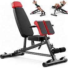 Adjustable Weight Bench, Roman Chair, Workout Bench, Bench Press, Home Gym