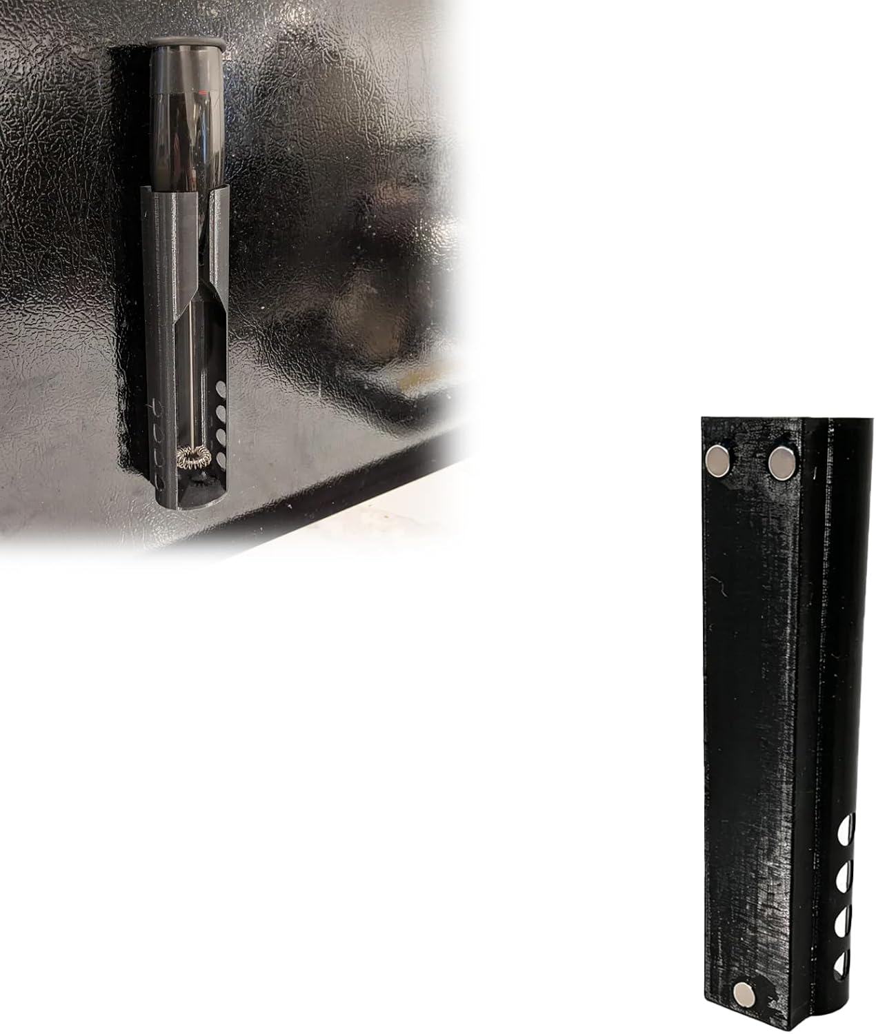 Magnetic Milk Frother Holder Compatible with Bodum Schiuma Handheld Milk Frother, Wall Mount Storage Holder with Magnetic Attachment or Adhesive Installation