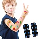 2 Pcs Thumb Sucking Deterrent, Dinosaur Elbow Thumb Guard for Thumb Sucking, Nail Biting Treatment for Kids Prevention Anti Nose Picking for Boys Girls Finger Sucking Prevention gallery image