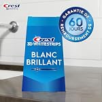 Crest 3D Whitestrips Vivid White Kit de Blanchiment des Dents à Domicile, 10 Traitements, 6 Niveaux Plus Blancs