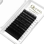 QUEWEL Eyelash Extension Supplies 0.20 C Curl 20mm Classic Individual Lash Extensions|Optinal 0.03/0.05/0.07/0.10/0.15/0.20 C/D Single 8-25mm Mix 8-14mm 15-20mm 20-25mm|(0.20 C 20mm)