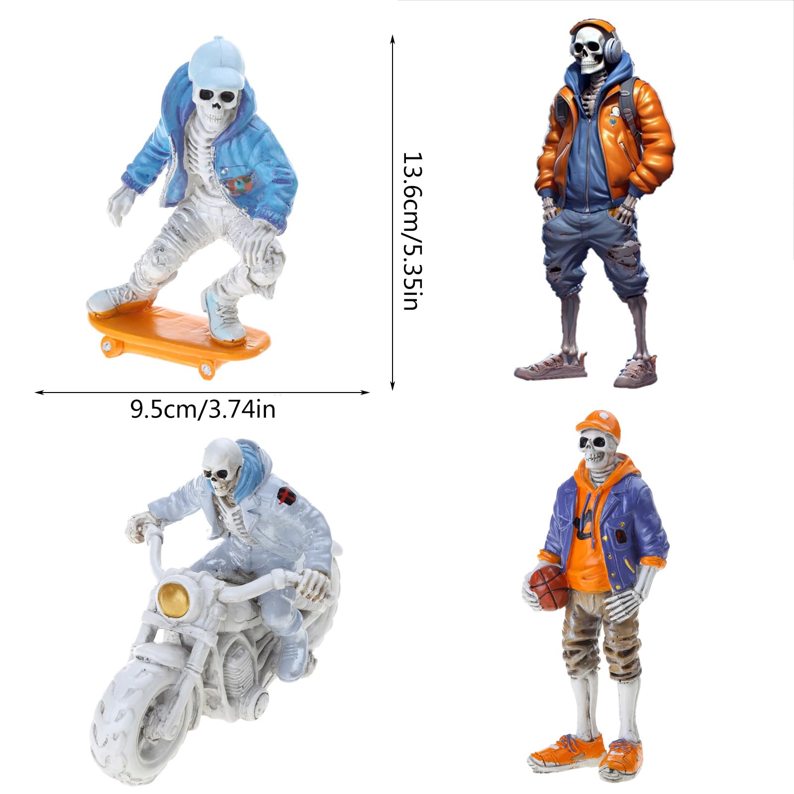 Amazon.co.jp: YIGZYCN スケルトンフィギュア 装飾用 かっこいい