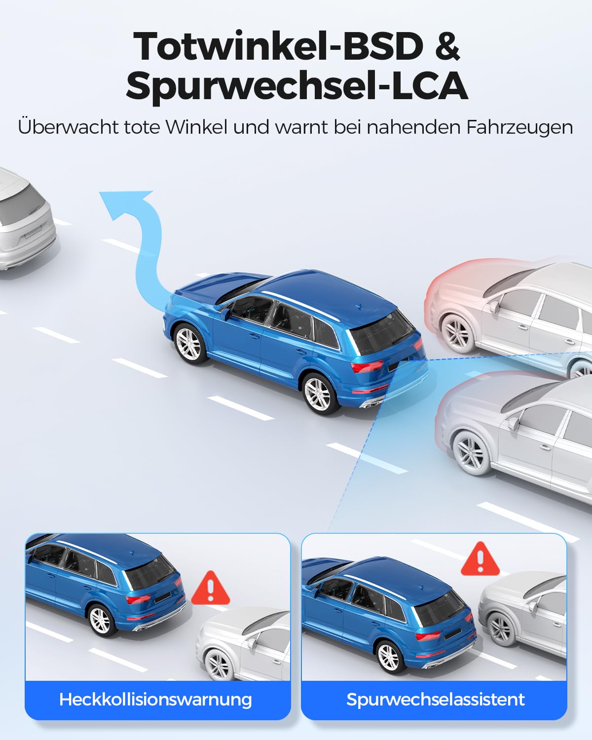 AZDOME Dashcam Auto Vorne Hinten, 4K Spiegel Dashcam 4K+2.5K Rückspiegel Kamera mit 64GB Karte, 5.8GHz WiFi GPS, 12 Zoll IPS Touchscreen, Super Nachtsicht, WDR, Sprachsteuerung, PG17 MAX