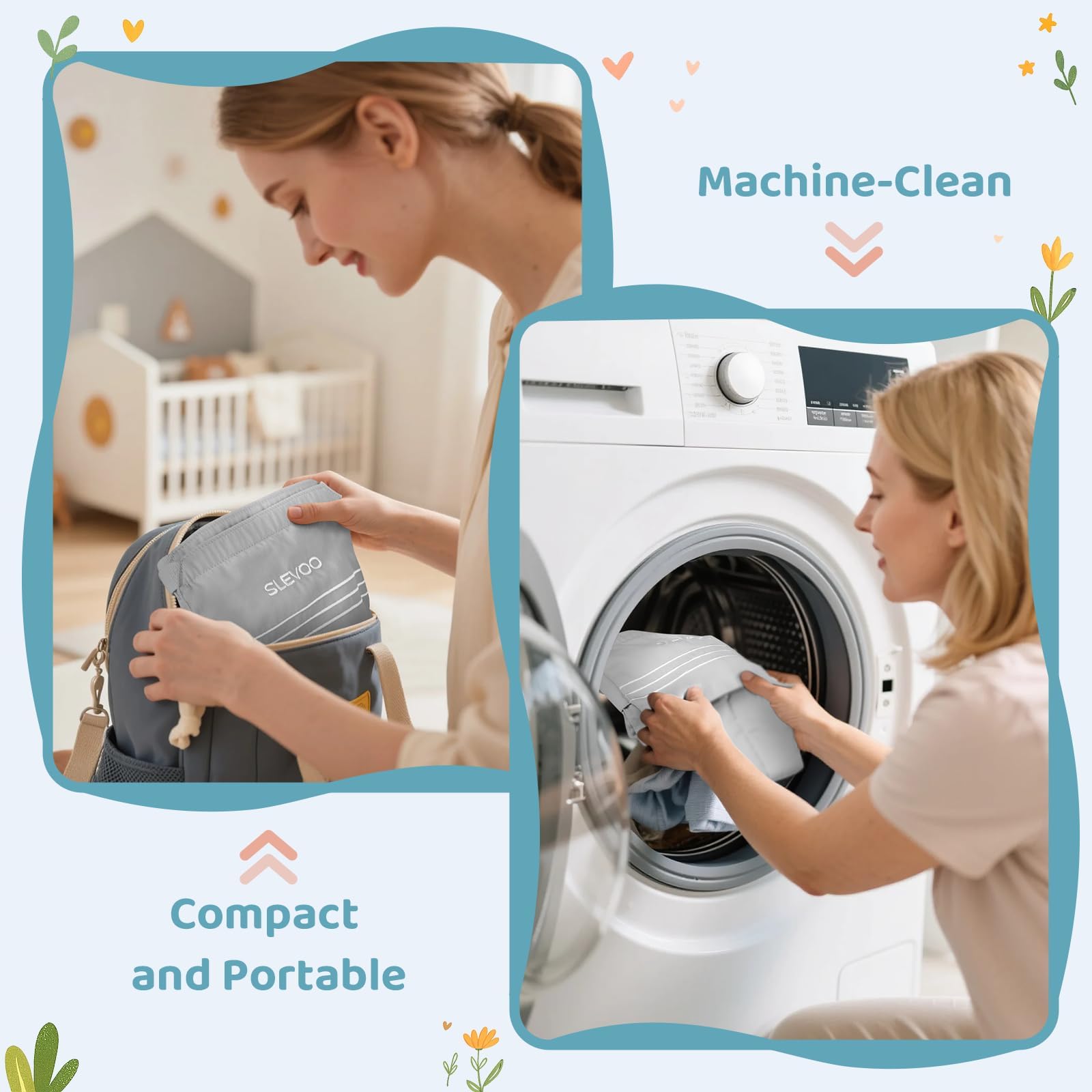 Slevoo Baby Jumper, BabyTürhopser für Babys von 6–24 Monaten, Baby-Türwippe mit einfach zu verwendender Klemme und verstellbarem Gurt, Tragfähigkeit 18 kg(Grau)