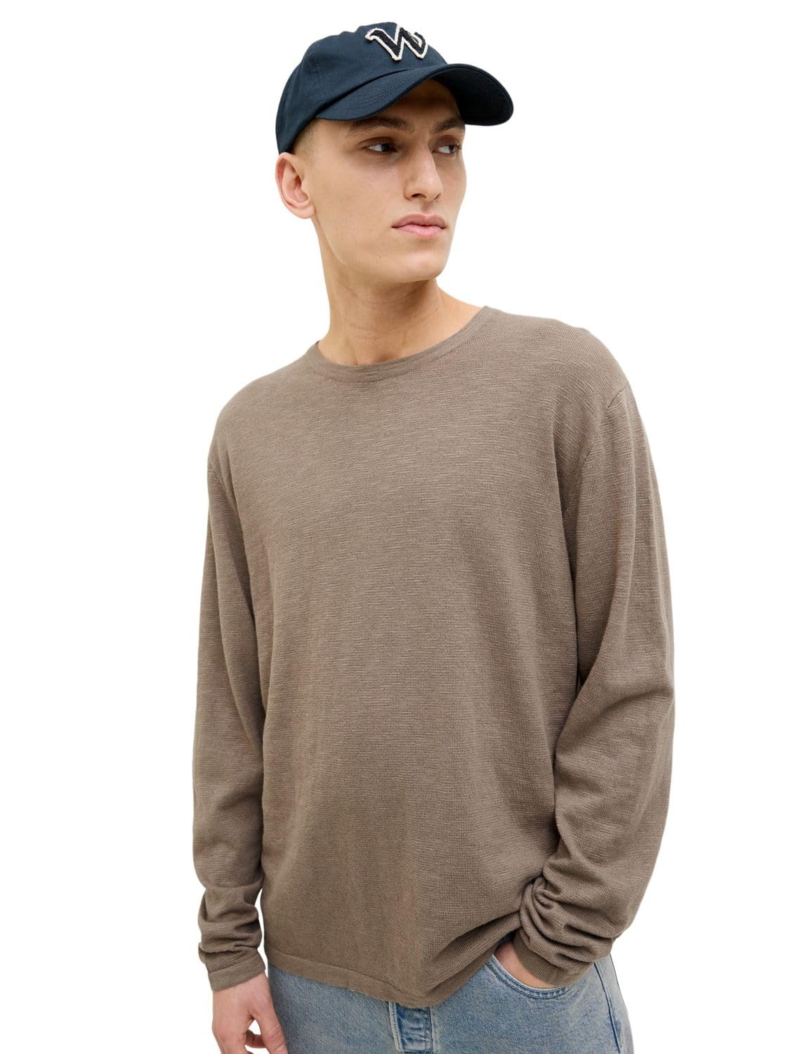 Jack & Jones YJESUMMER Dzianina Crew Neck SN, Falcon, M