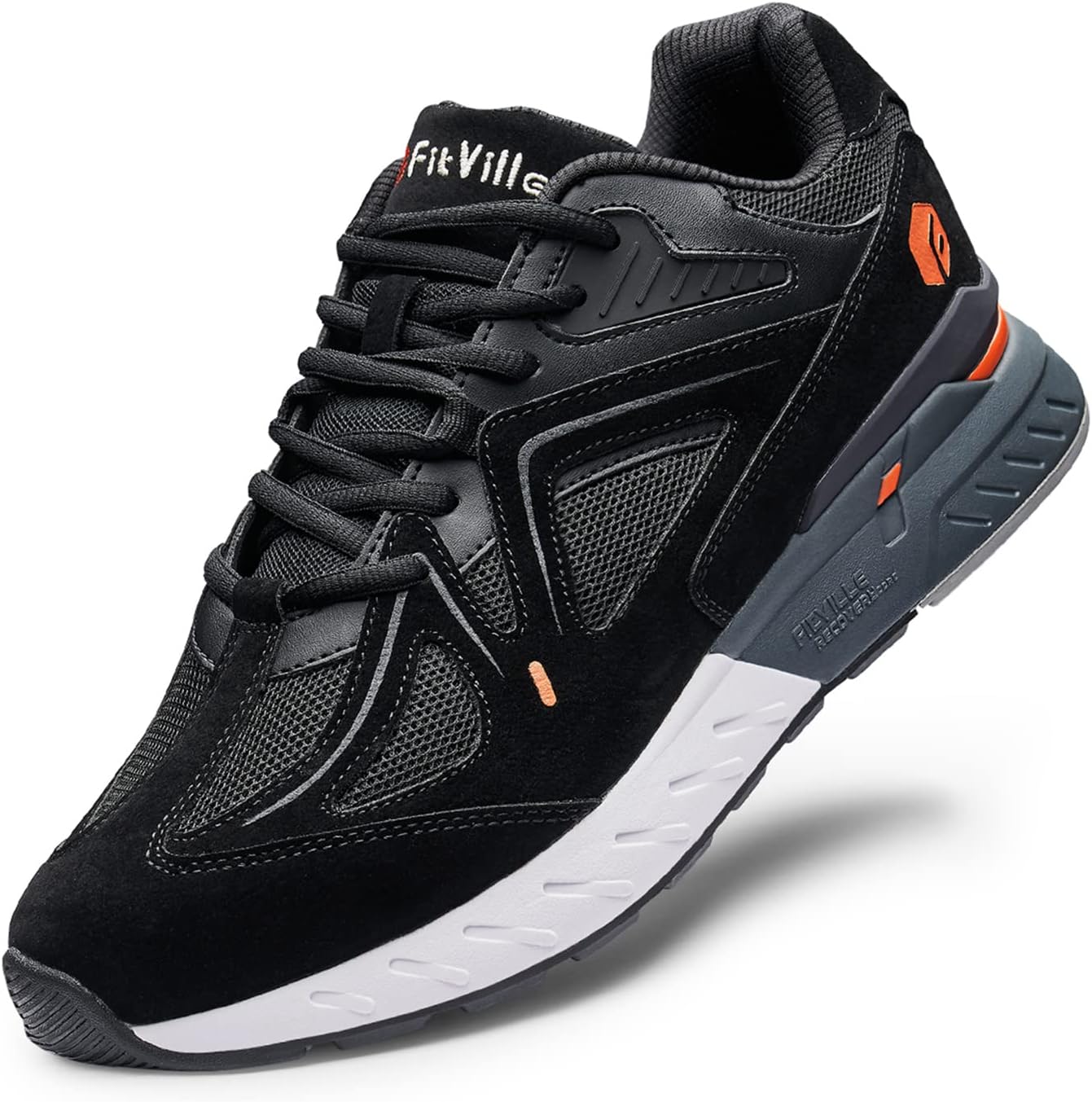 Extra Wide Walking Shoes for Men Wide Width Sneakers for Flat Feet Heel Pain Relief - Rebound Core