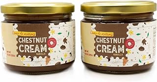Gourmanity Vanilla Chestnut Spread, Deliciously Smooth Vanilla Flavoured Spread, Creme De Marrons From France, Great for Pancakes, Toasts and Ice Cream 11.5oz (Pack of 2)