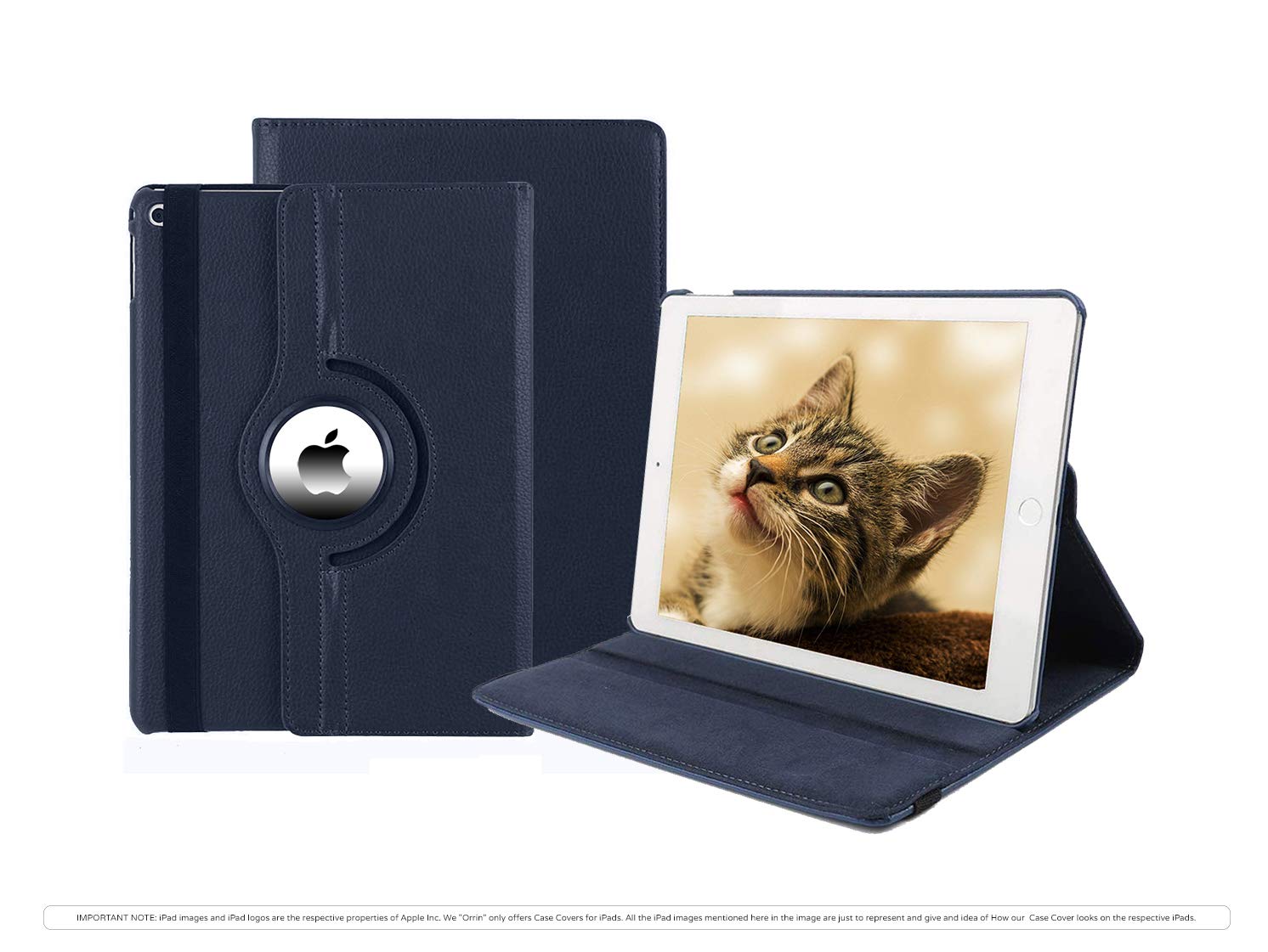 Orrin 360° Rotating Cover Case for iPad 8th Generation 10.2 Inch 2020 [A2270 / A2428 / A2429 / A2430] PU Leather Case - Blue (B08KGLQ7G3) Amazon Price History, Amazon Price Tracker