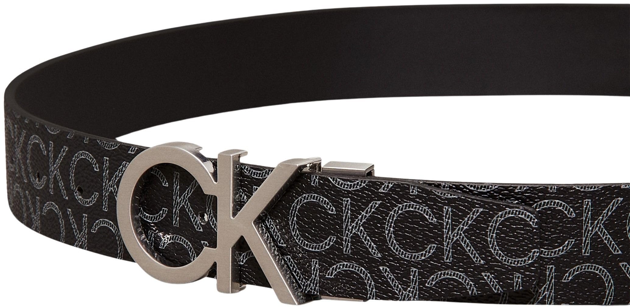 Tommy Hilfiger Uomo Cintura Ck Rev.Adj. New Mono Belt 3.5 cm Cintura in Pelle Sintetica