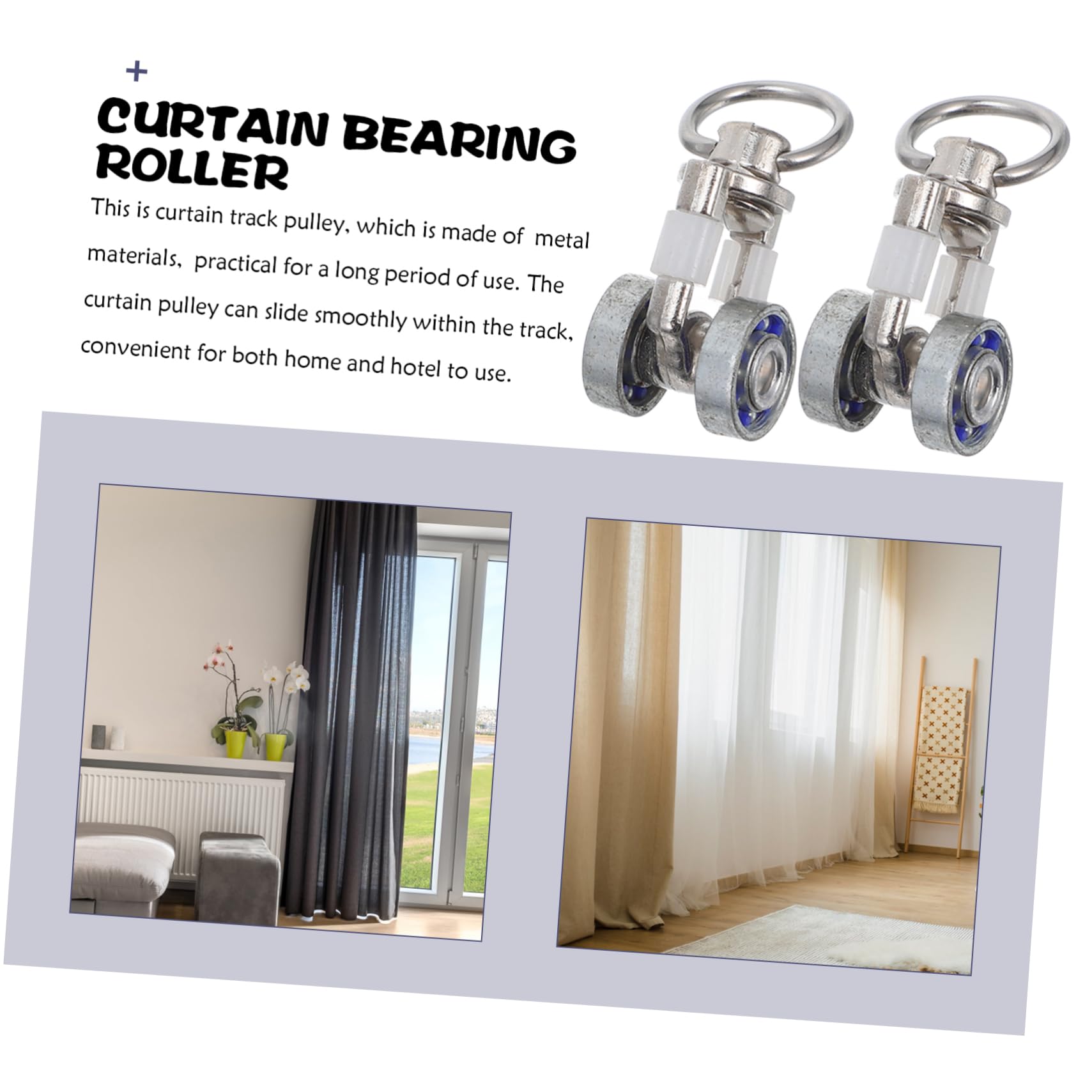 Alipis 50stücke Vorhanggleiter Mit Metallachsen Geräuschlose Flexible Rollräder Für Vorhangschienen Installieren Langlebig Und Praktisch Für Duschvorhänge Und Türvorhänge