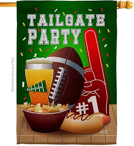 Bandera de casa de juego para portón trasero, fútbol deportivo, fútbol americano, equipo estadounidense, Super Bowl, actividades de entretenimiento,