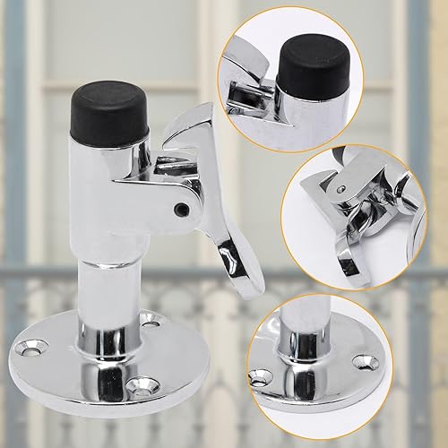 Miniatura 3 de Topes de puerta resistentes para la parte inferior de la puerta, tope de puerta de montaje en el piso, tope de puerta industrial con parachoques de