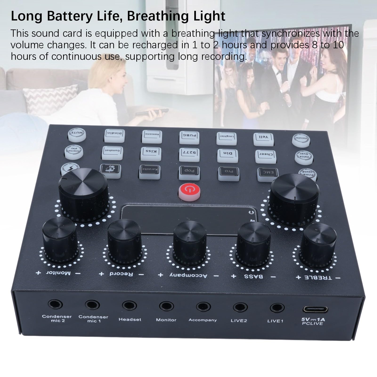 Amazon.com: Gaming Audio Mixer Soundboard, Podcast Sound Board
