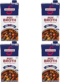 Swanson Beef Broth, 32 oz Carton (Pack of 4)