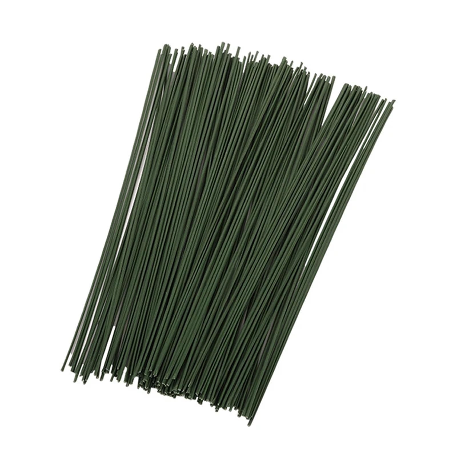 Zhsoao One Color 150 Pcs Flexible Wire Artificial Stems For Diy Craft Bouquet Making