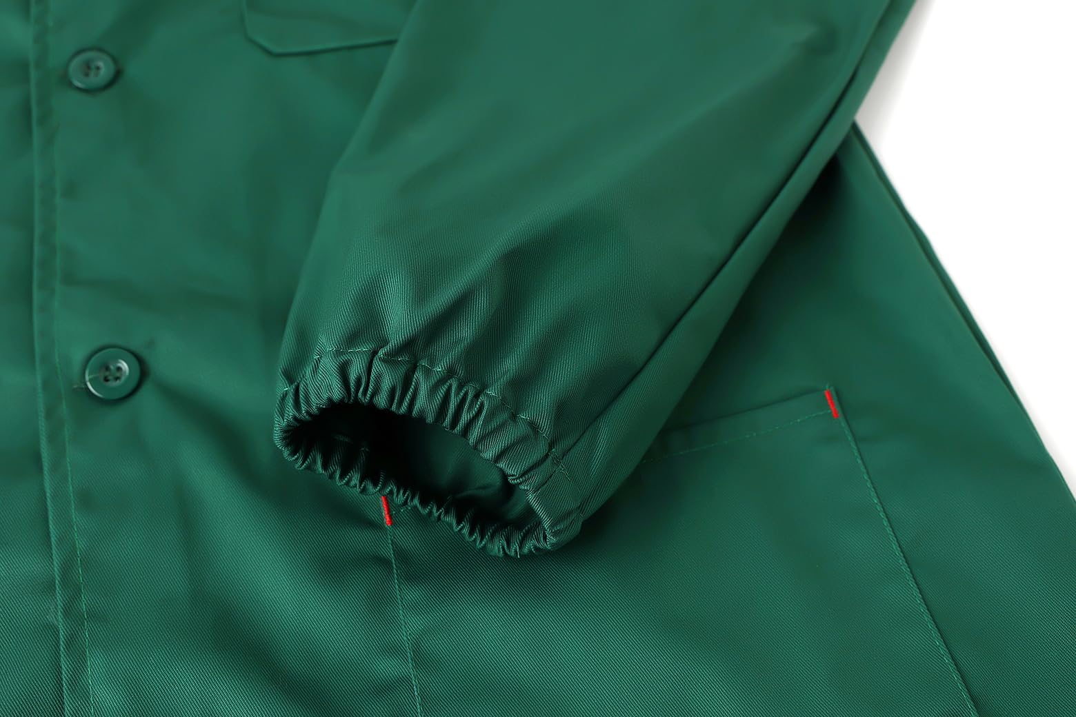 Męski płaszcz magazynowy warsztat fartuch laboratoryjny ogrodnictwo płaszcz fabryczny robocze smocks garaż fabryka kurtka robocza, ZIELONY, L