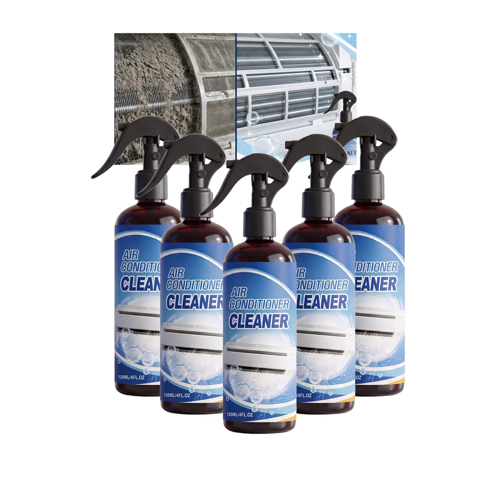 Pianka do czyszczenia klimatyzacji, spieniony spray do czyszczenia klimatyzacji, środek do czyszczenia cewki kondensatora do ogrzewania urządzeń AC, lodówki, usuwania kurzu i tłuszczu z cewek