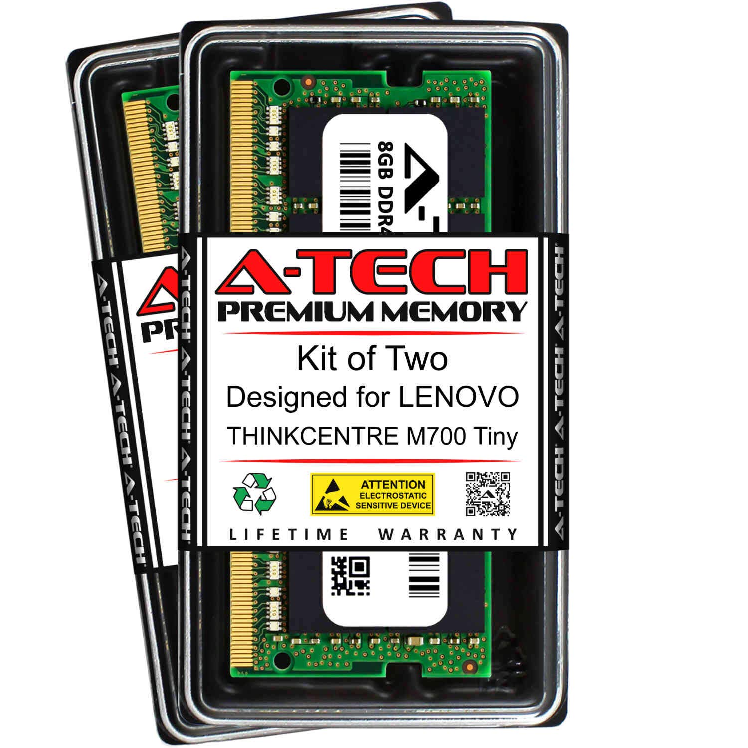 Barrette RAM DDR4 8GB 2400MHz Pour Lenovo ThinkCentre M710e/M715s/M910t - Neuf