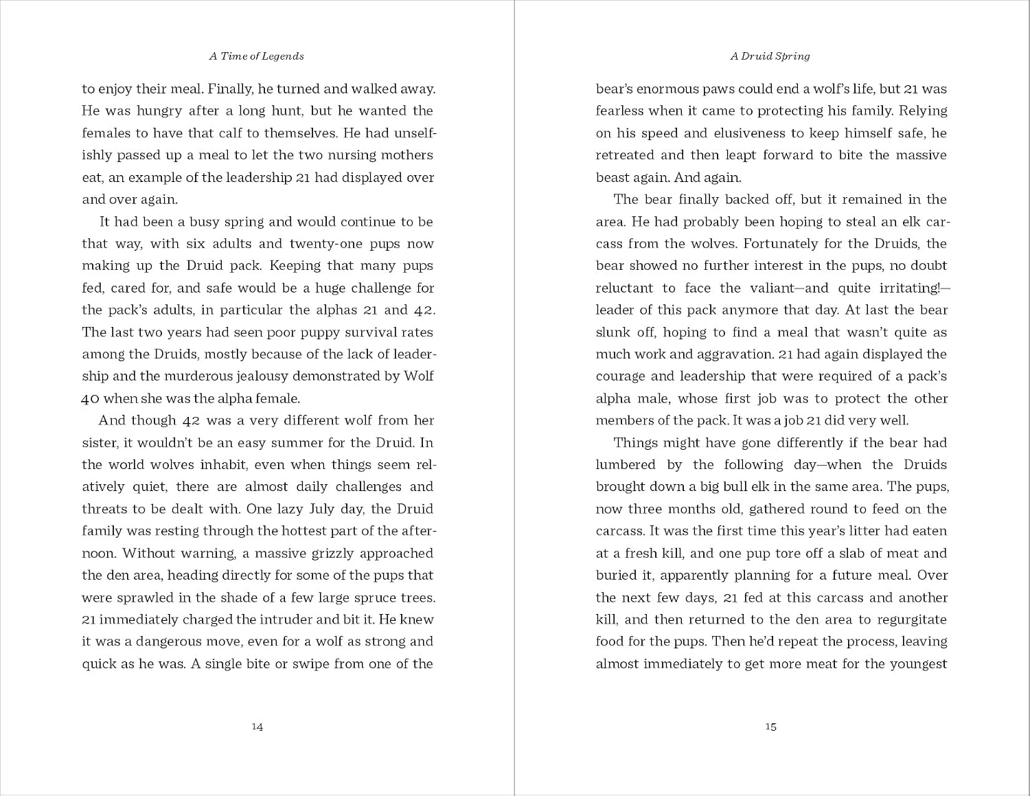 A Time of Legends: The Story of Two Fearless Wolves―and One Rebel (Chronicles of the Yellowstone Wolves)