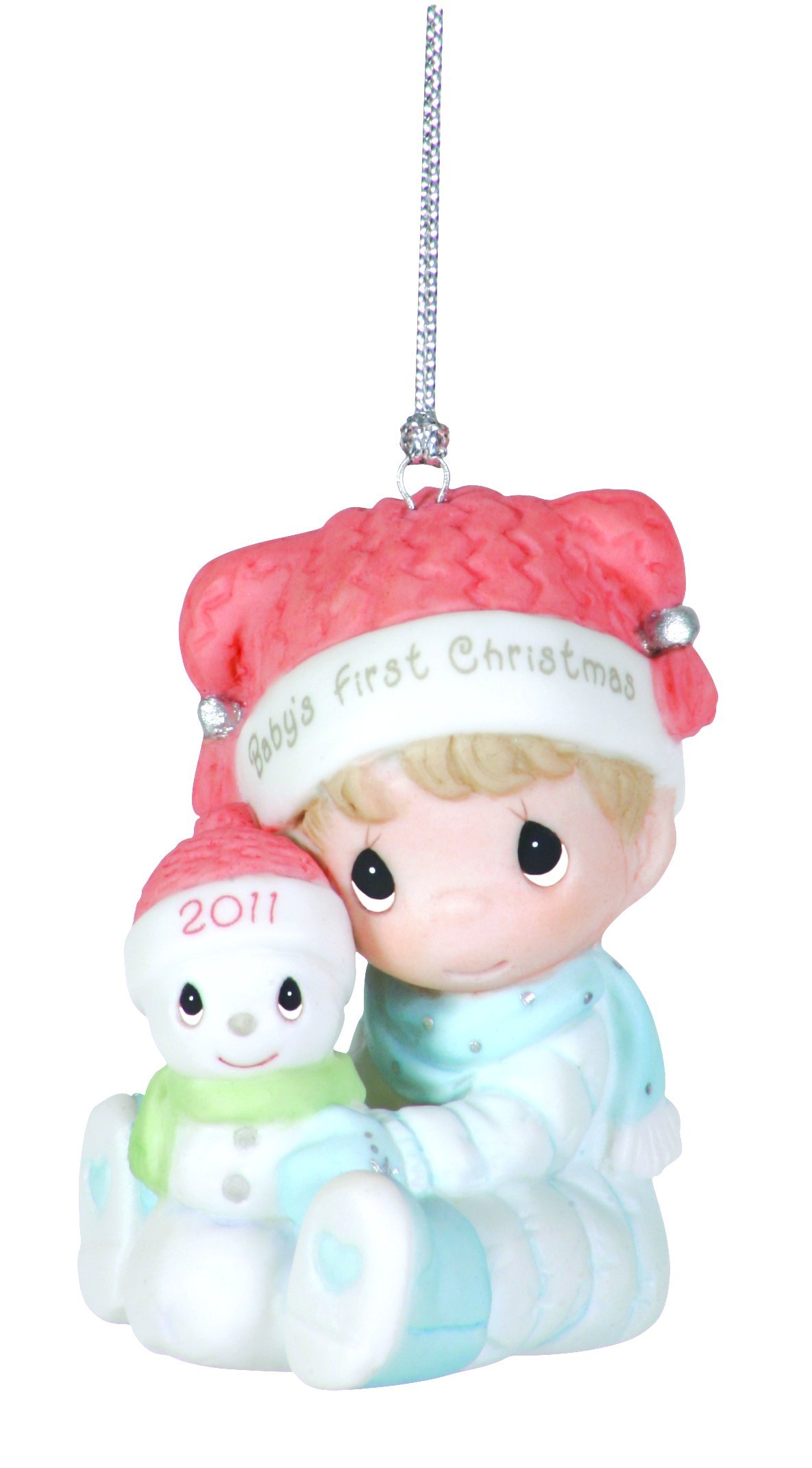 Precious Moments , 2011 Dated Ornament Baby's First Christmas Boy