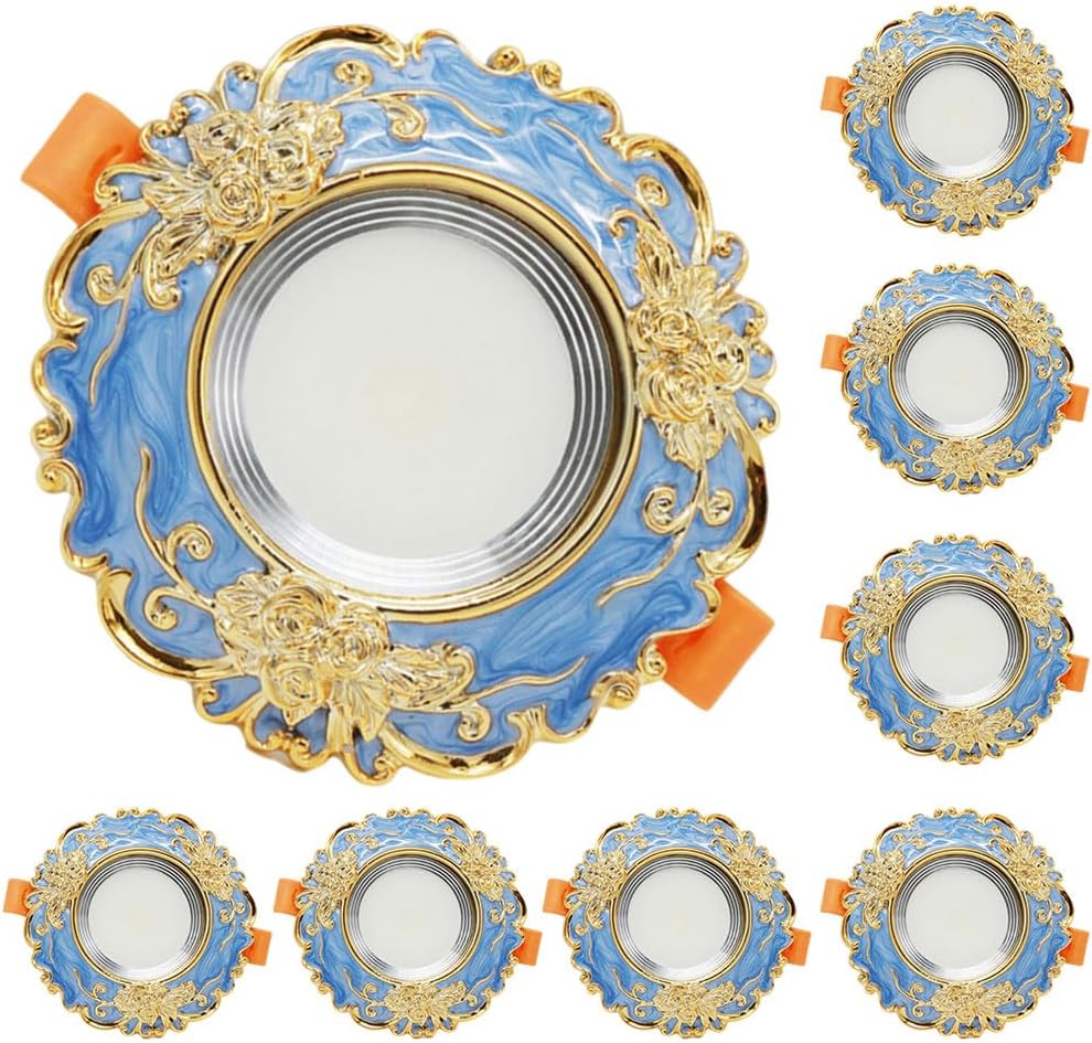 Vintage Resin Downlight Round Recessed Lighting Housing Trim Kits LED Recessed Lighting LED Round Ceiling Light Kit Ceiling Lights Fixture Or Flat Baffle Trim