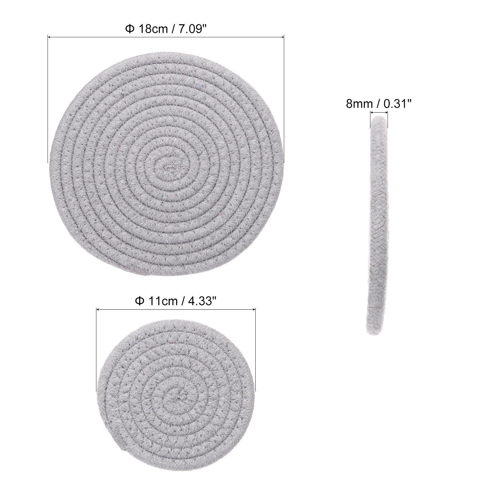 PATIKIL Plant Coasters 4 Inch 7 Inch - Image 2