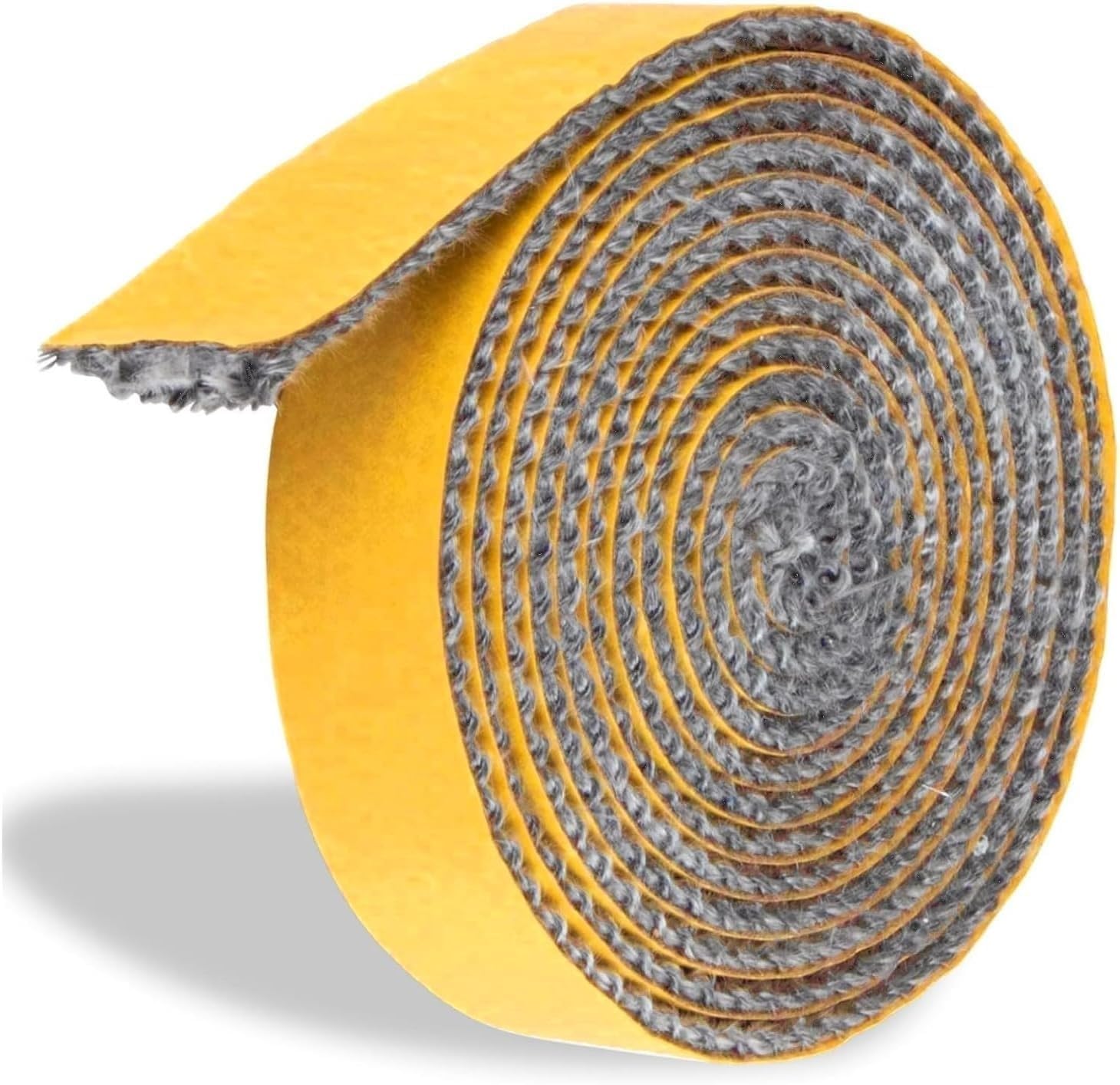 High-Temperature Resistant Fiberglass Gasket Tape for Stoves & Fireplaces - Self-Adhesive Seal - 1/8" Thick - 3(3/8inx118in)