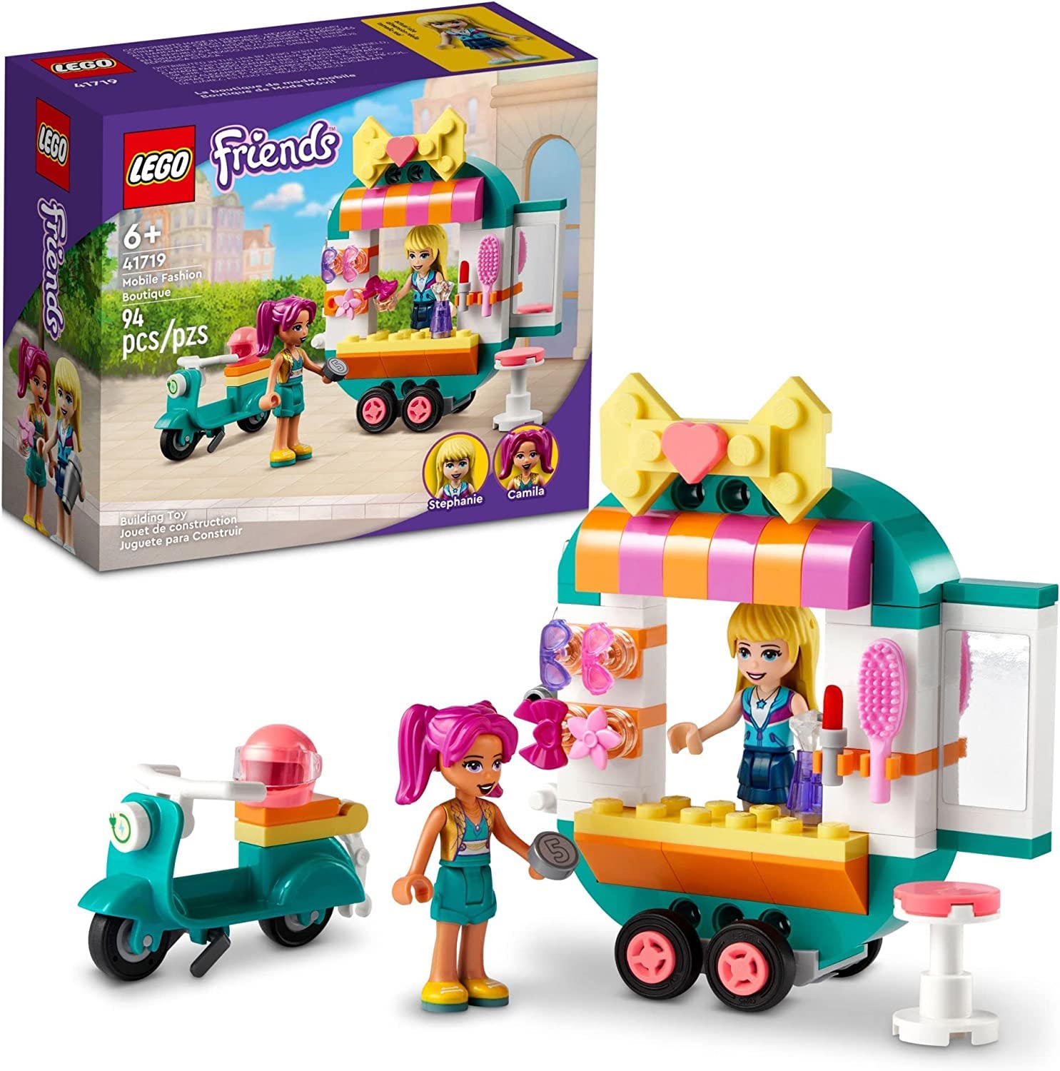 JAIMAN TOYS Lego Friends Mobile Fashion Boutique 41719 Building Toy Set for Kids, Girls, and Boys Ages 6+ (94 Pieces) (B0BNQ6GDPS) Amazon Price History, Amazon Price Tracker