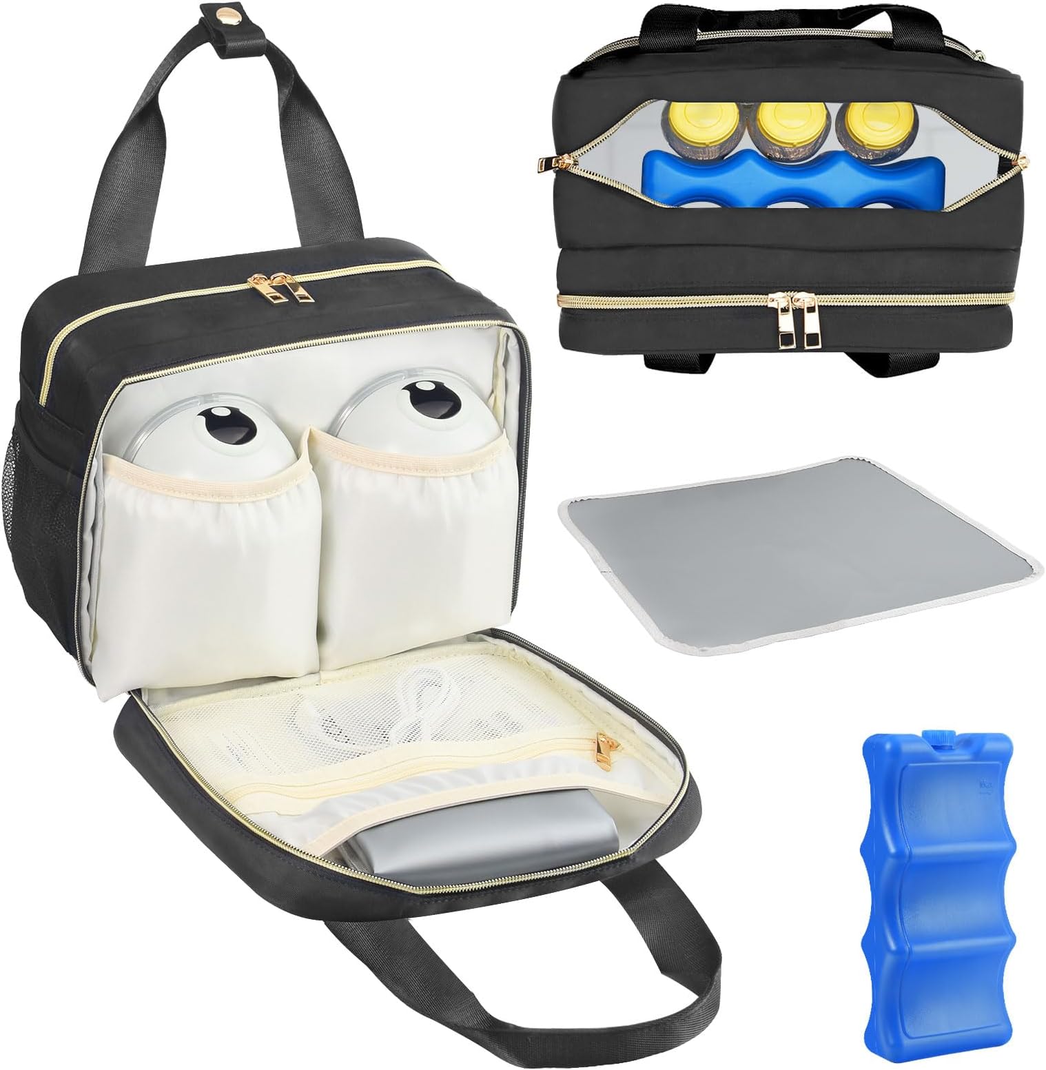 Ncvi Breast Milk Cooler Bag With Ice Pack On Live