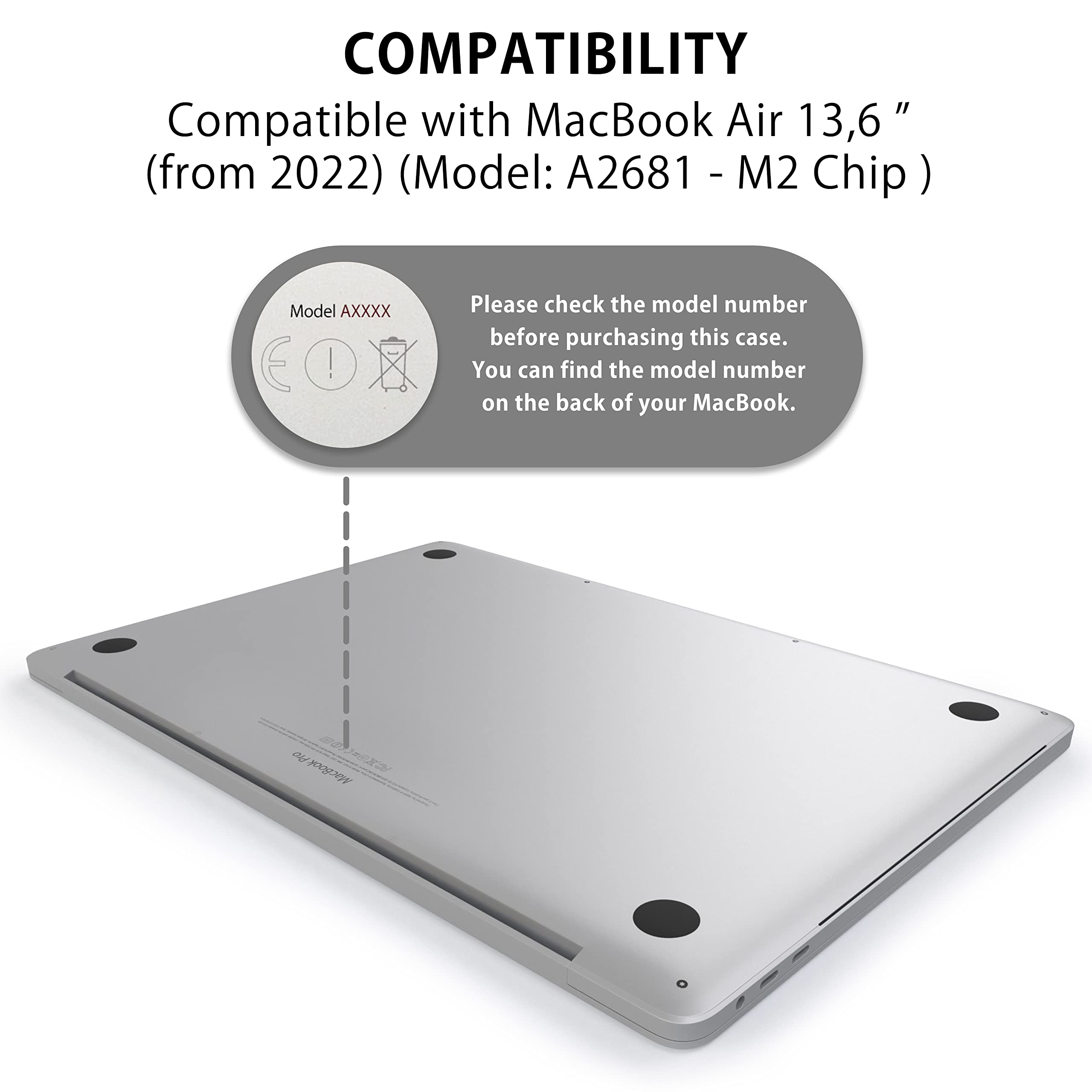 MyGadget Protection Écran Anti Spy Apple MacBook Air 13,6 pouces 2022 Filtre magnétique Amovible